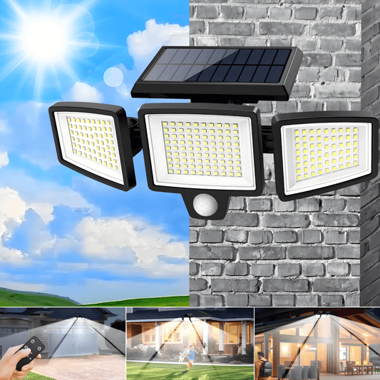 LumaShield 3-Head Solar Motion Security Light