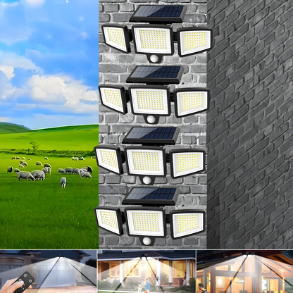 LumaShield 3-Head Solar Motion Security Light