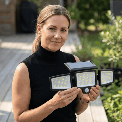 LumaShield 3-Head Solar Motion Security Light